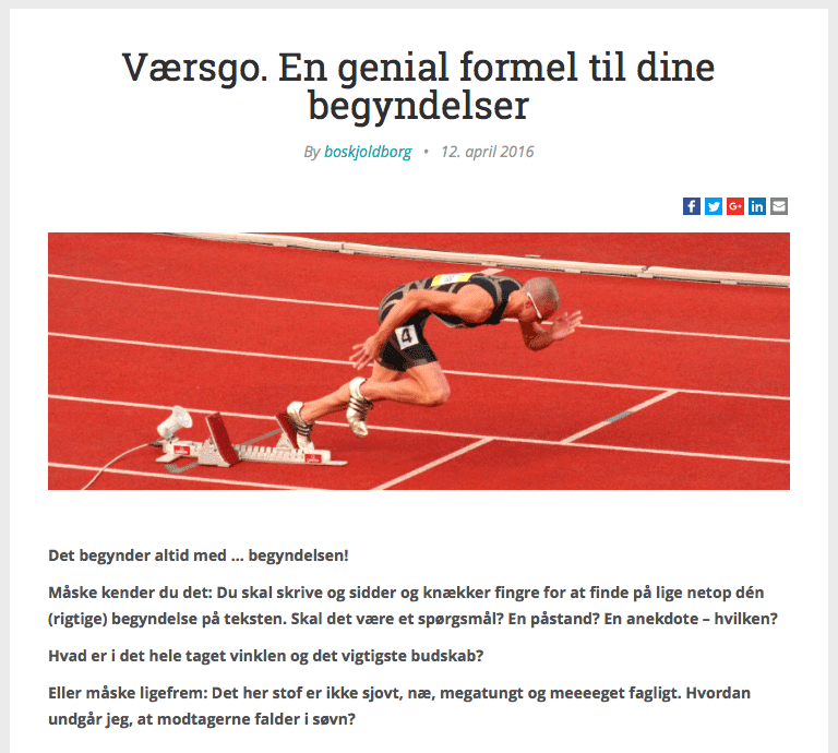 Typer af blogindlæg - ét genialt tip