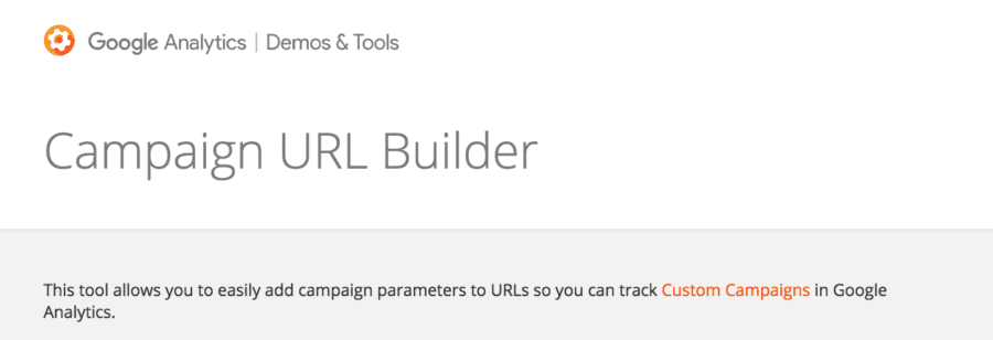 Google Campaign URL Builder - Google Analytics