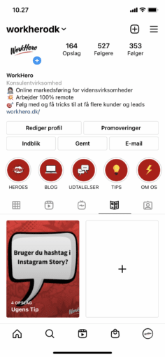 Opret din første Instagram Guide