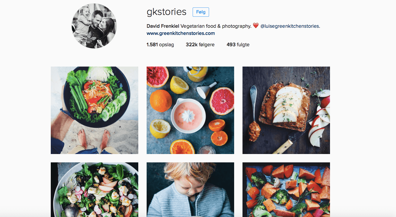 Influenceren David Frenkiel på Instagram er det perfekte eksempel på det visuelles styrke