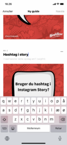 Opret din første Instagram Guide